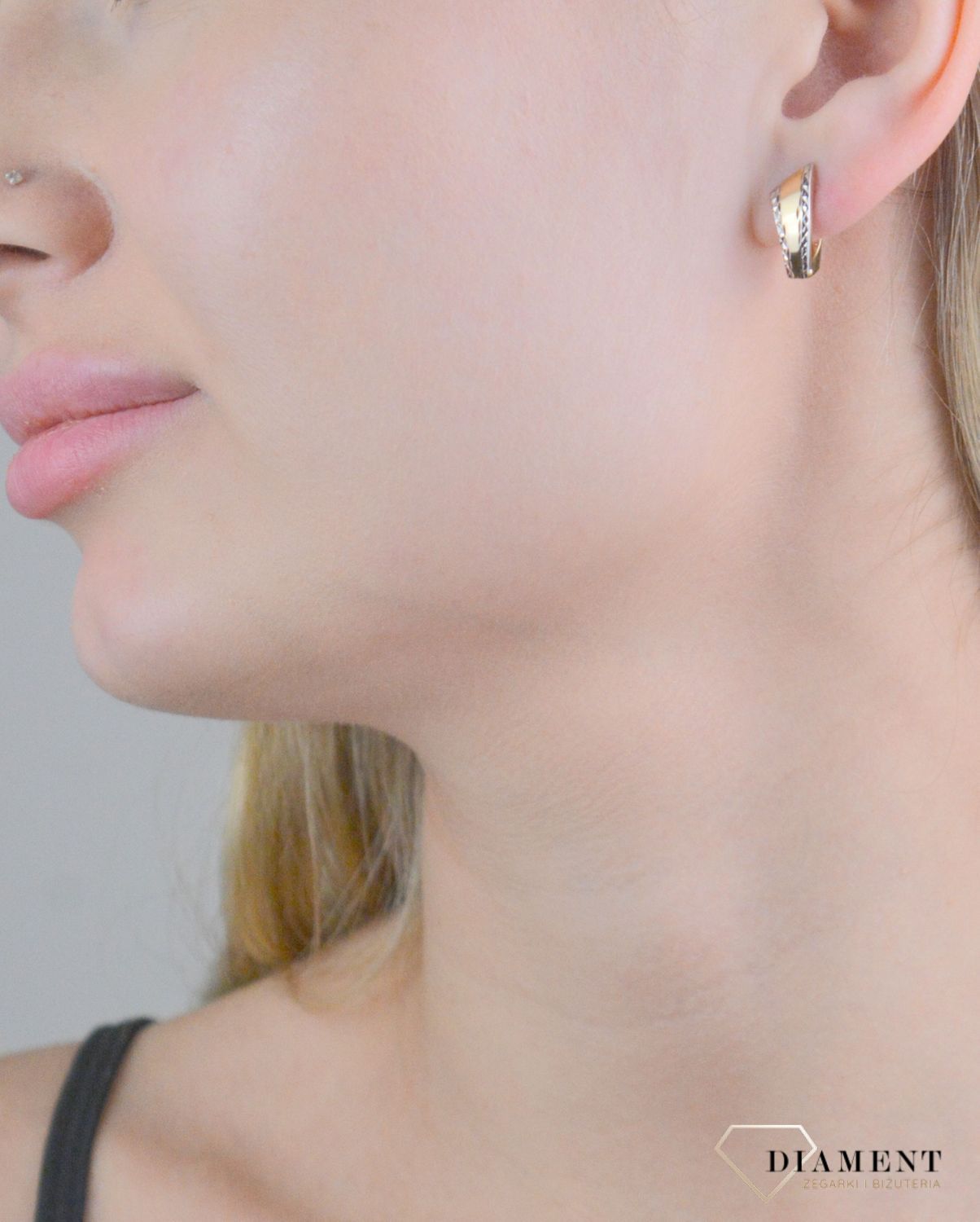 Kolczyki złote geometryczny kształt próba 375, KL 7388 375.jpg